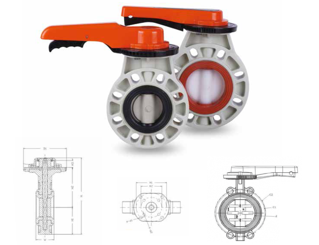 蝶阀（把手式） Butterely Valve (Handle Type)